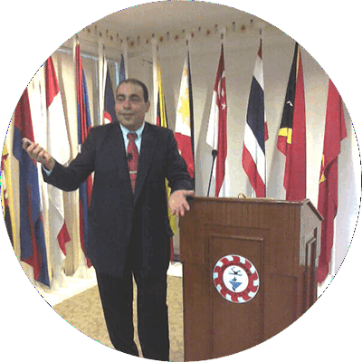 الدكتور علي القاسم - مؤتمر القيادة الاسلامية – موظفي رئلسة الوزراء - بروناي